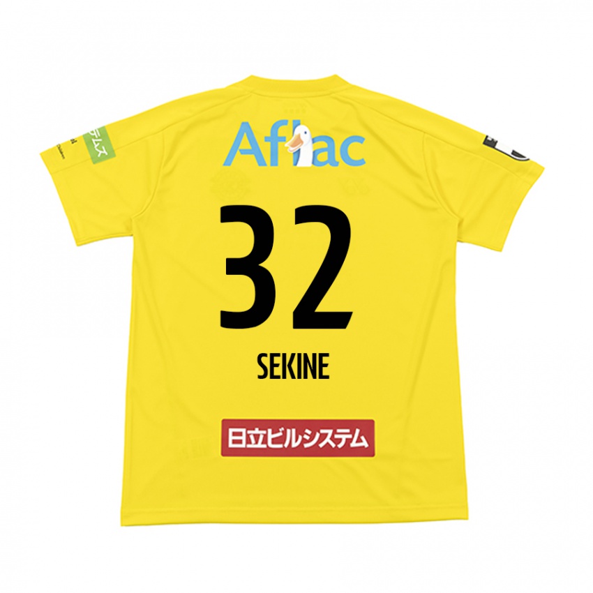 Kinderen Hiroki Sekine #32 Geel Zwart Thuisshirt Thuistenue 2024/25 T-Shirt