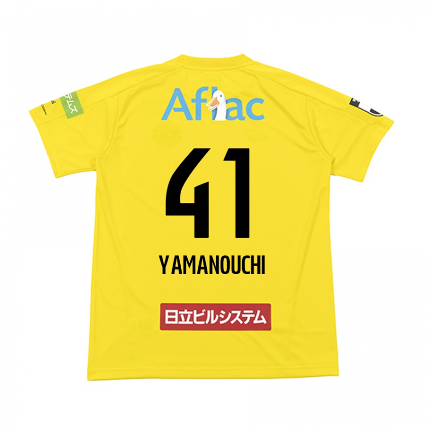 Kinderen Yusei Yamanouchi #41 Geel Zwart Thuisshirt Thuistenue 2024/25 T-Shirt