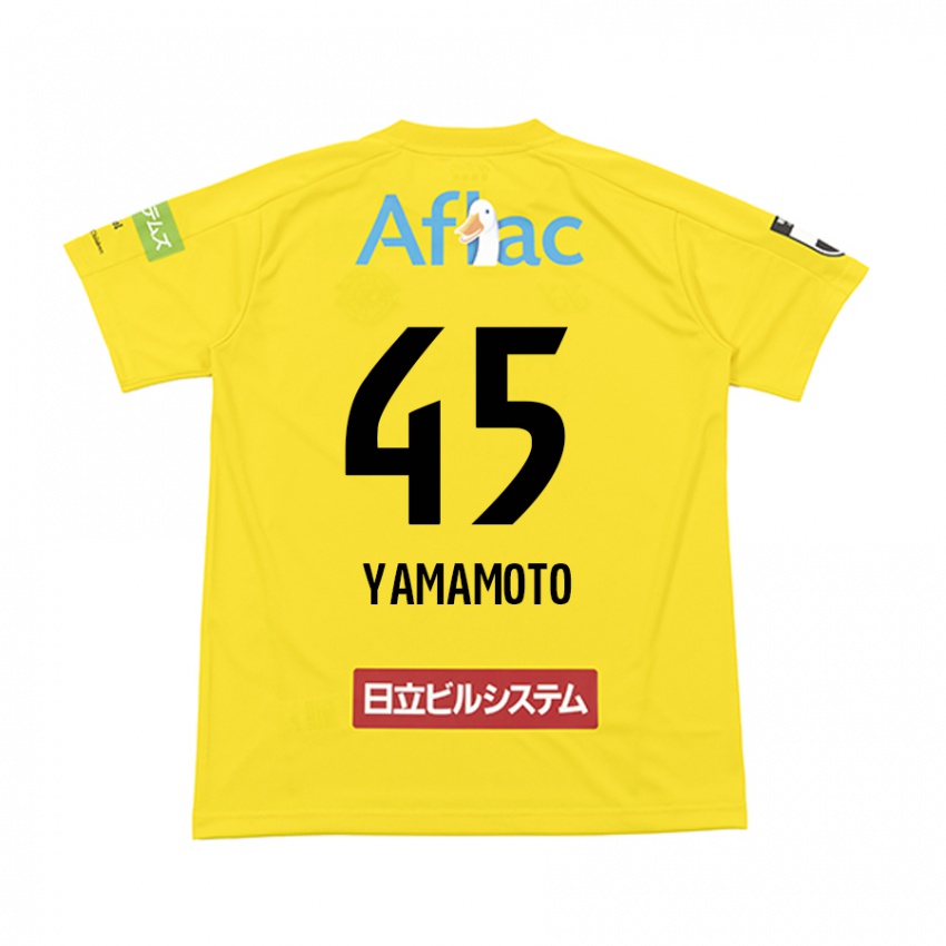 Kinderen Ota Yamamoto #45 Geel Zwart Thuisshirt Thuistenue 2024/25 T-Shirt