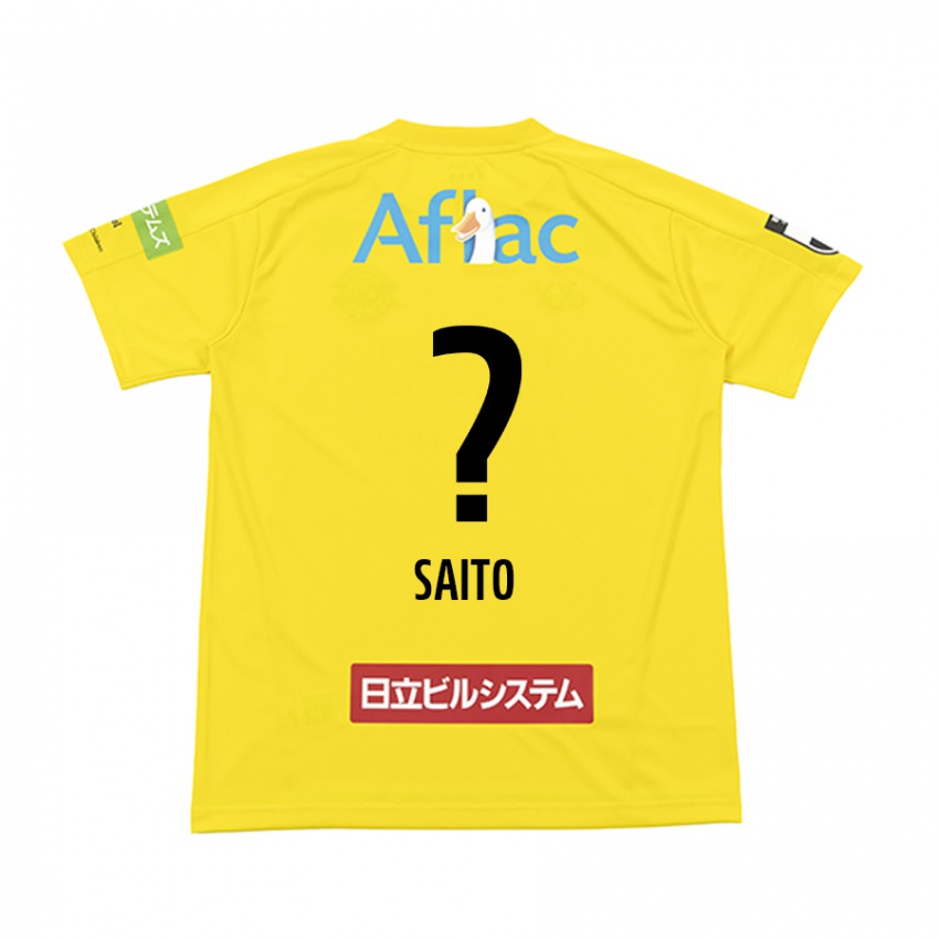 Kinderen Hikaru Saito #0 Geel Zwart Thuisshirt Thuistenue 2024/25 T-Shirt