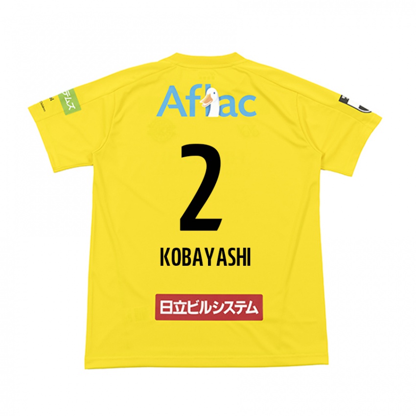 Kinderen Kensei Kobayashi #2 Geel Zwart Thuisshirt Thuistenue 2024/25 T-Shirt