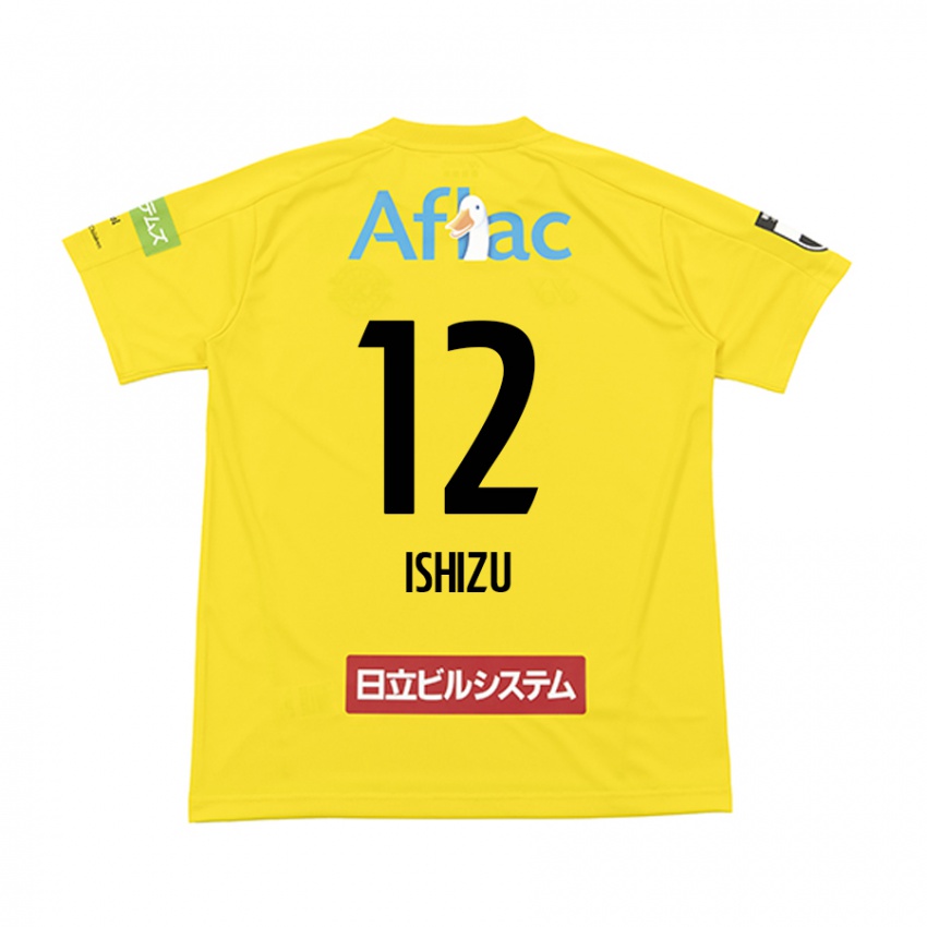 Kinderen Kazuki Ishizu #12 Geel Zwart Thuisshirt Thuistenue 2024/25 T-Shirt