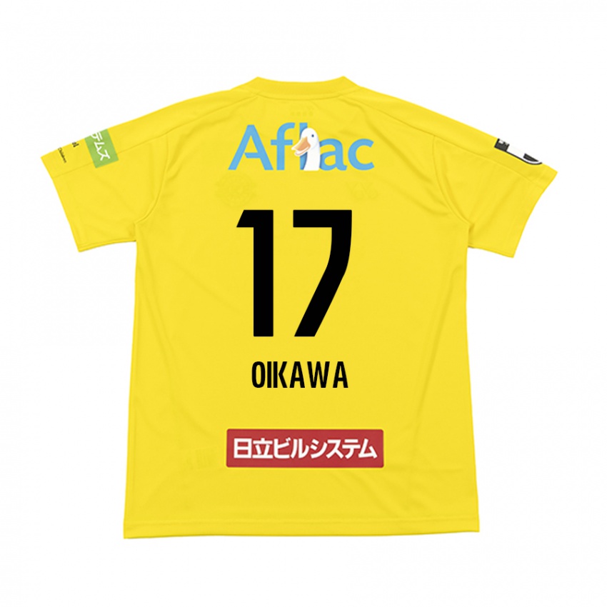 Kinderen Koki Oikawa #17 Geel Zwart Thuisshirt Thuistenue 2024/25 T-Shirt