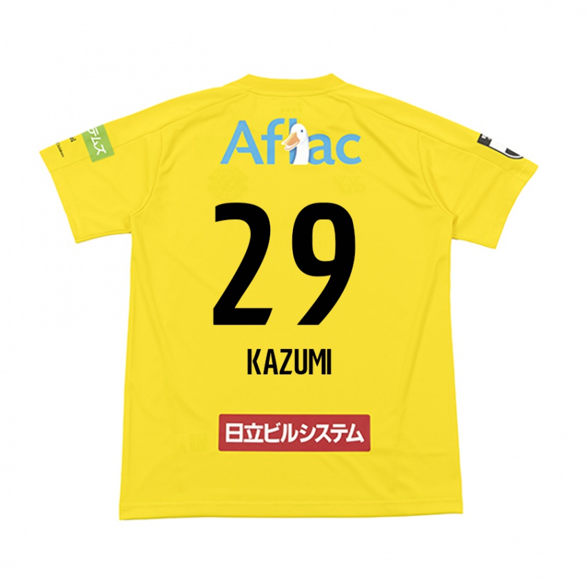 Kinderen Takuto Kazumi #29 Geel Zwart Thuisshirt Thuistenue 2024/25 T-Shirt