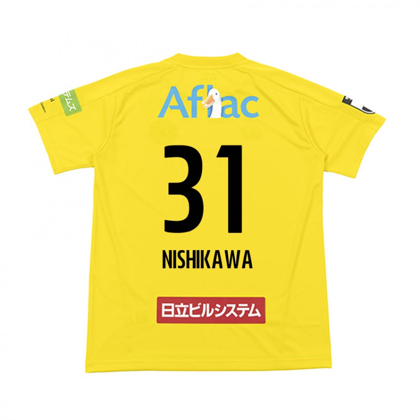 Kinderen Genki Nishikawa #31 Geel Zwart Thuisshirt Thuistenue 2024/25 T-Shirt