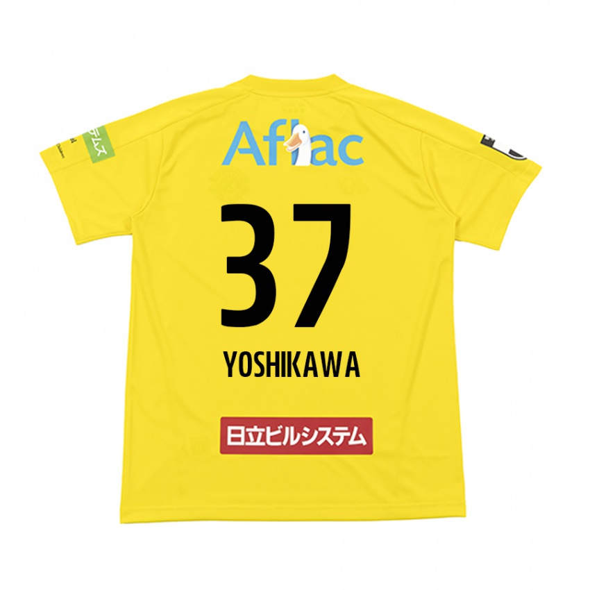 Kinderen Haruto Yoshikawa #37 Geel Zwart Thuisshirt Thuistenue 2024/25 T-Shirt