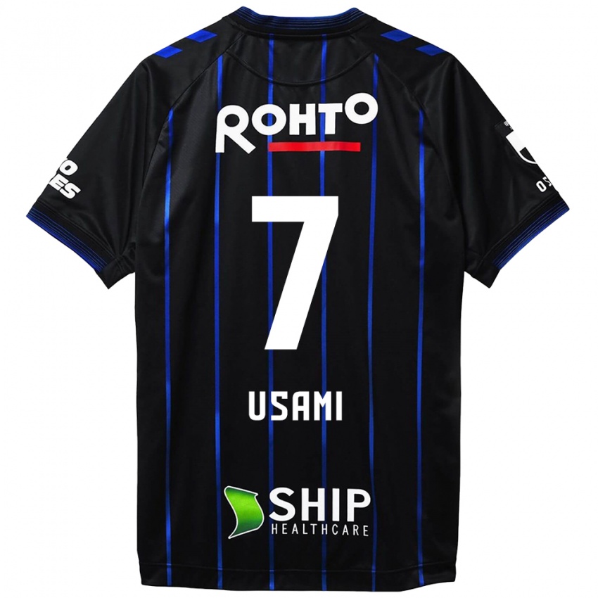 Kinderen Takashi Usami #7 Zwart Blauw Thuisshirt Thuistenue 2024/25 T-Shirt