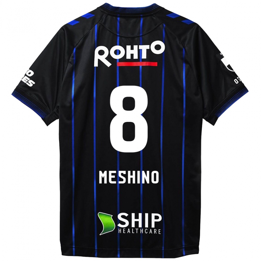 Kinderen Ryotaro Meshino #8 Zwart Blauw Thuisshirt Thuistenue 2024/25 T-Shirt