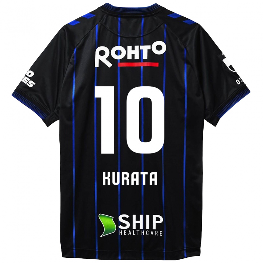 Kinderen Shu Kurata #10 Zwart Blauw Thuisshirt Thuistenue 2024/25 T-Shirt