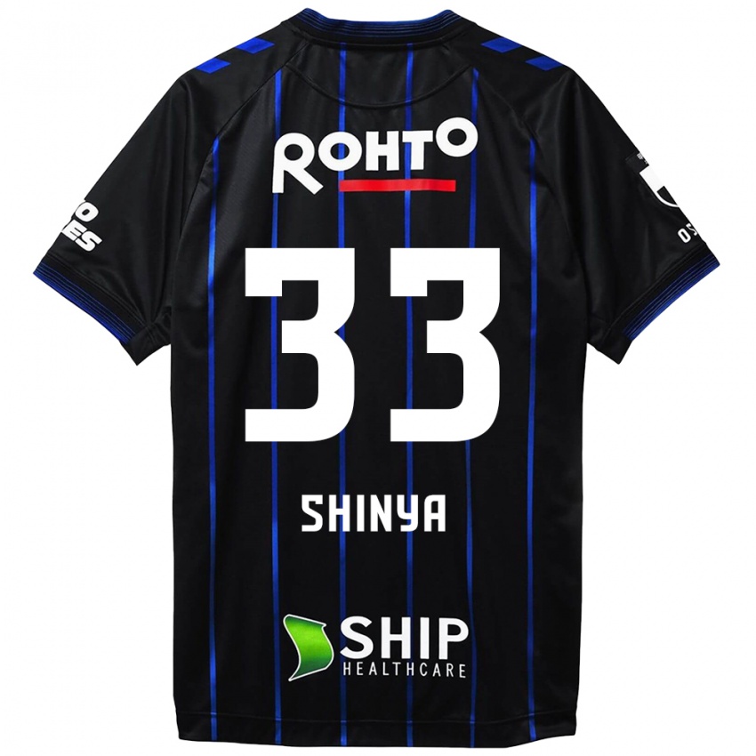 Kinderen Shinya Nakano #33 Zwart Blauw Thuisshirt Thuistenue 2024/25 T-Shirt