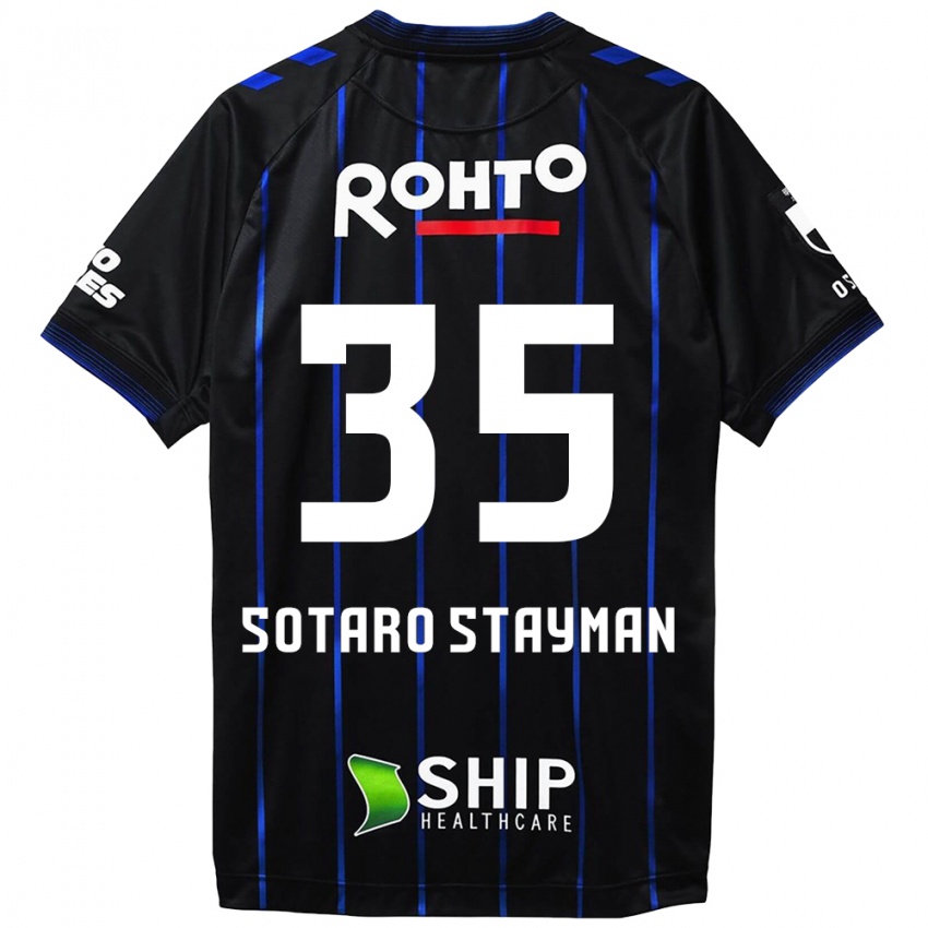 Kinderen Joshua Sotaro Stayman #35 Zwart Blauw Thuisshirt Thuistenue 2024/25 T-Shirt