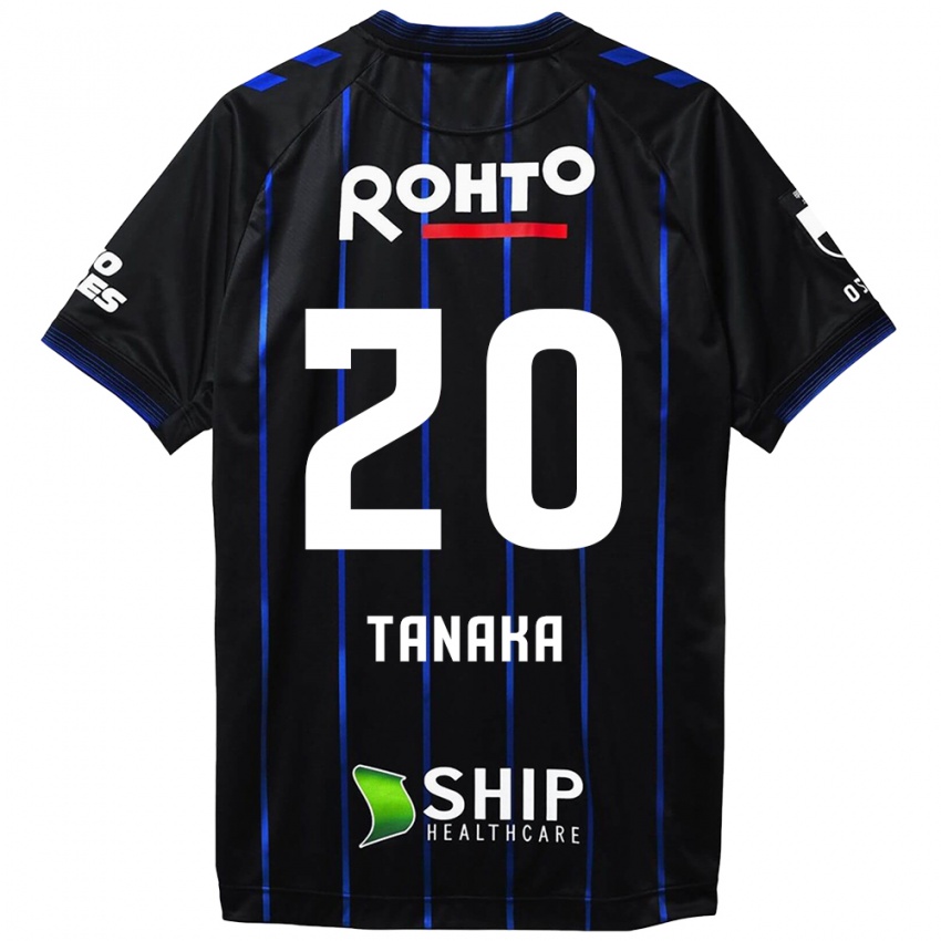 Kinderen Hyoga Tanaka #20 Zwart Blauw Thuisshirt Thuistenue 2024/25 T-Shirt