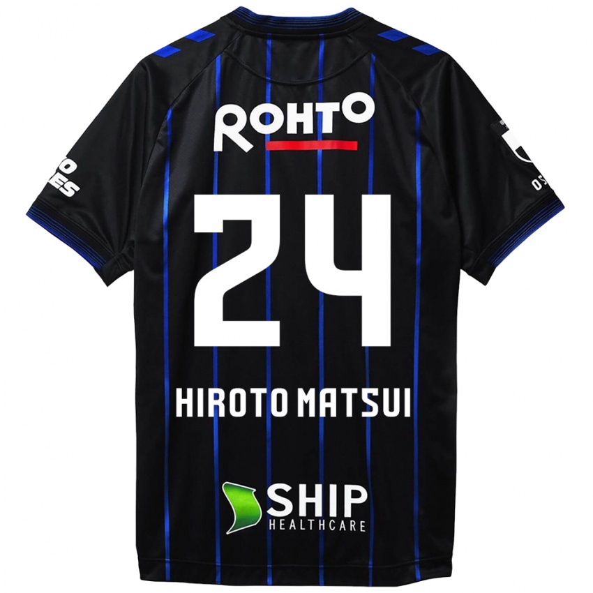 Kinderen Elijah Hiroto Matsui #24 Zwart Blauw Thuisshirt Thuistenue 2024/25 T-Shirt