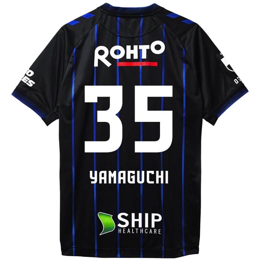 Kinderen Haruta Yamaguchi #35 Zwart Blauw Thuisshirt Thuistenue 2024/25 T-Shirt