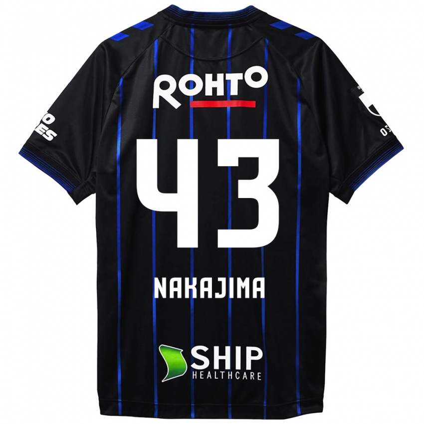 Kinderen Yugo Nakajima #43 Zwart Blauw Thuisshirt Thuistenue 2024/25 T-Shirt