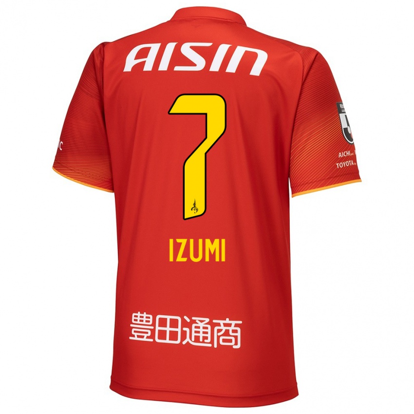 Kinderen Ryuji Izumi #7 Rood Wit Geel Thuisshirt Thuistenue 2024/25 T-Shirt