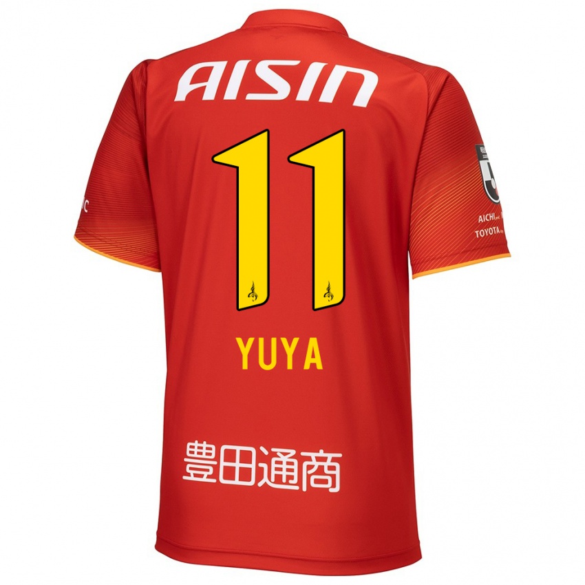 Kinderen Yuya Yamagishi #11 Rood Wit Geel Thuisshirt Thuistenue 2024/25 T-Shirt