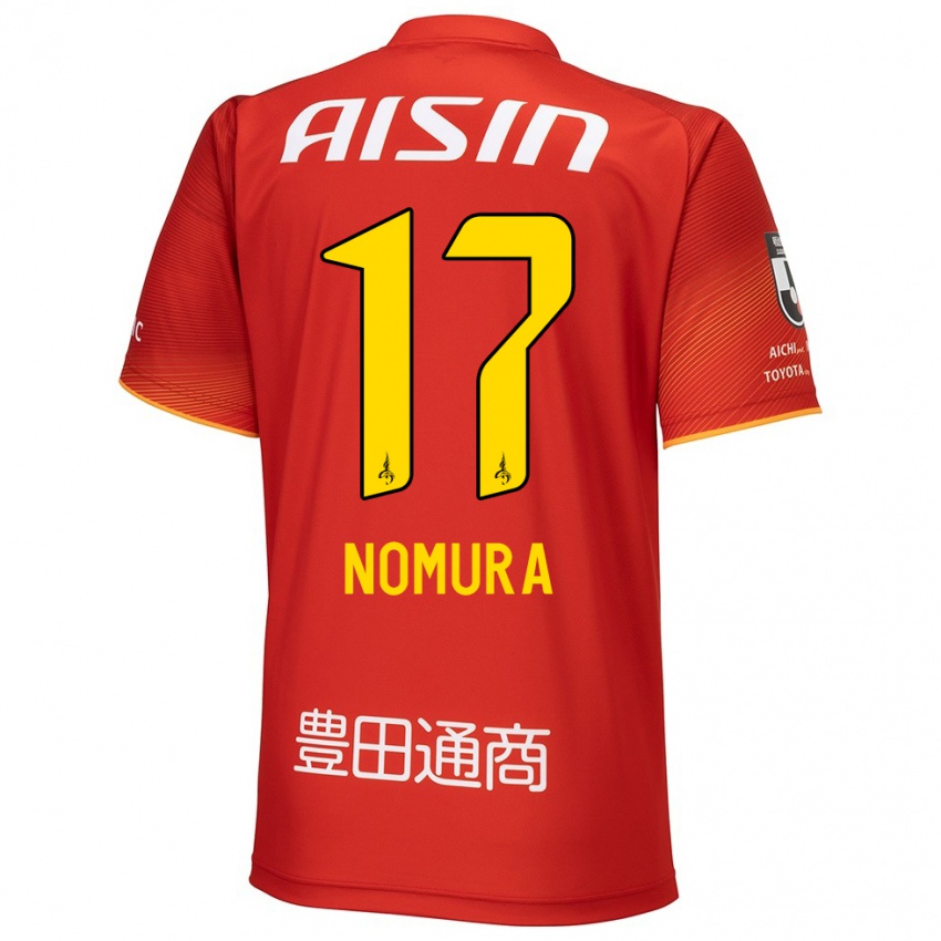 Kinderen Yuto Nomura #17 Rood Wit Geel Thuisshirt Thuistenue 2024/25 T-Shirt