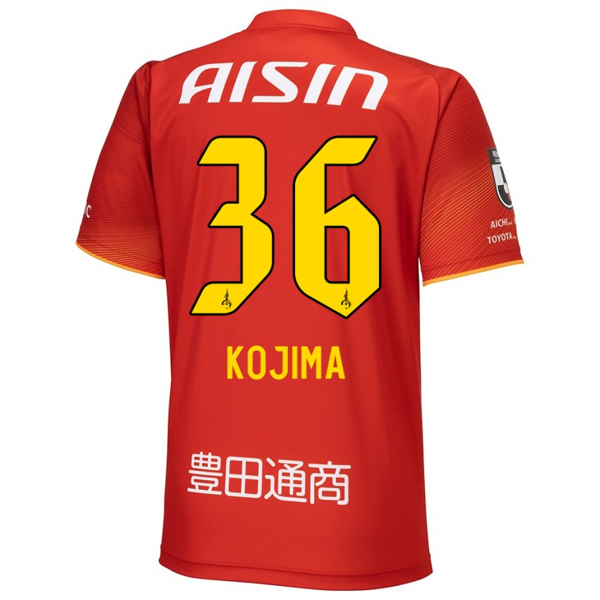 Kinderen Aoto Kojima #36 Rood Wit Geel Thuisshirt Thuistenue 2024/25 T-Shirt