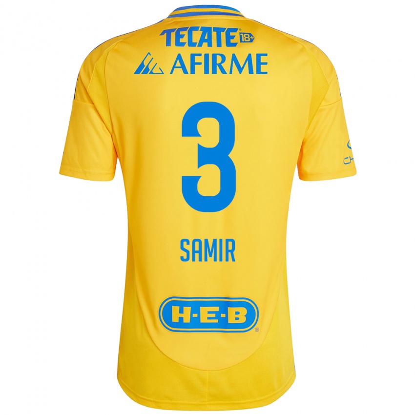 Kinderen Samir Caetano #3 Goud Geel Thuisshirt Thuistenue 2024/25 T-Shirt