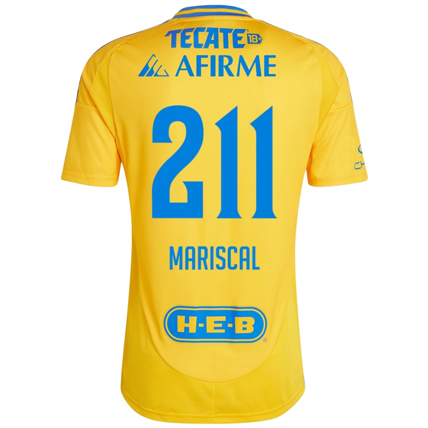 Kinderen Kevin Mariscal #211 Goud Geel Thuisshirt Thuistenue 2024/25 T-Shirt