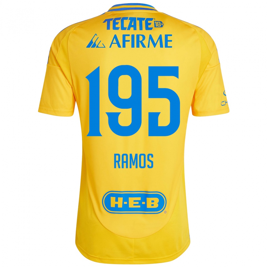 Kinderen Rodrigo Ramos #195 Goud Geel Thuisshirt Thuistenue 2024/25 T-Shirt