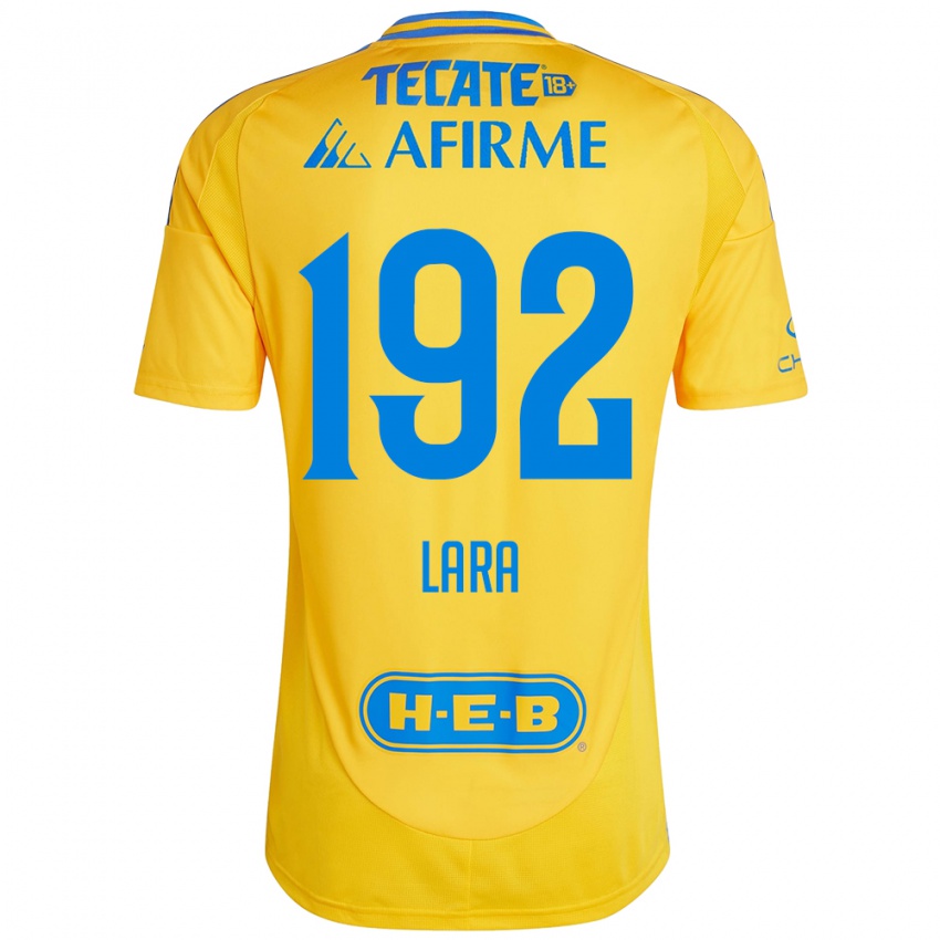 Kinderen Miguel Lara #192 Goud Geel Thuisshirt Thuistenue 2024/25 T-Shirt