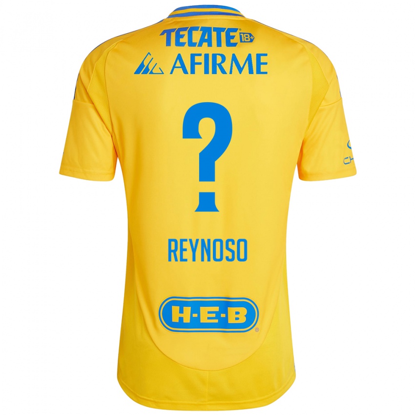 Kinderen Omar Reynoso #0 Goud Geel Thuisshirt Thuistenue 2024/25 T-Shirt