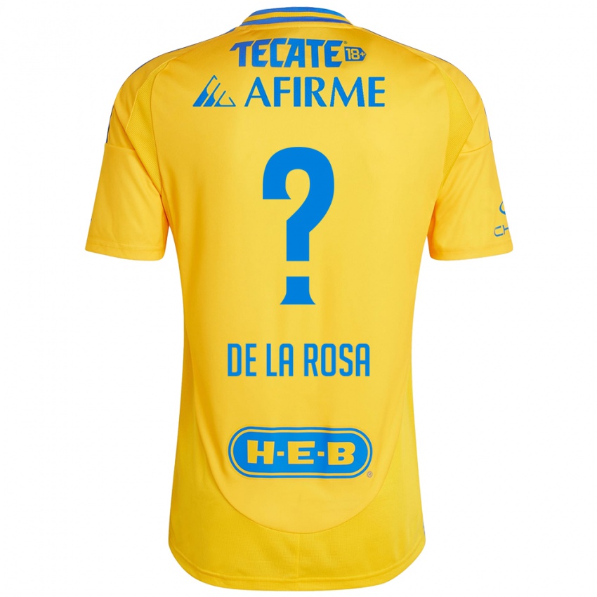 Kinderen Luis De La Rosa #0 Goud Geel Thuisshirt Thuistenue 2024/25 T-Shirt