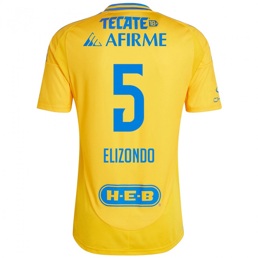 Kinderen Fernanda Elizondo #5 Goud Geel Thuisshirt Thuistenue 2024/25 T-Shirt