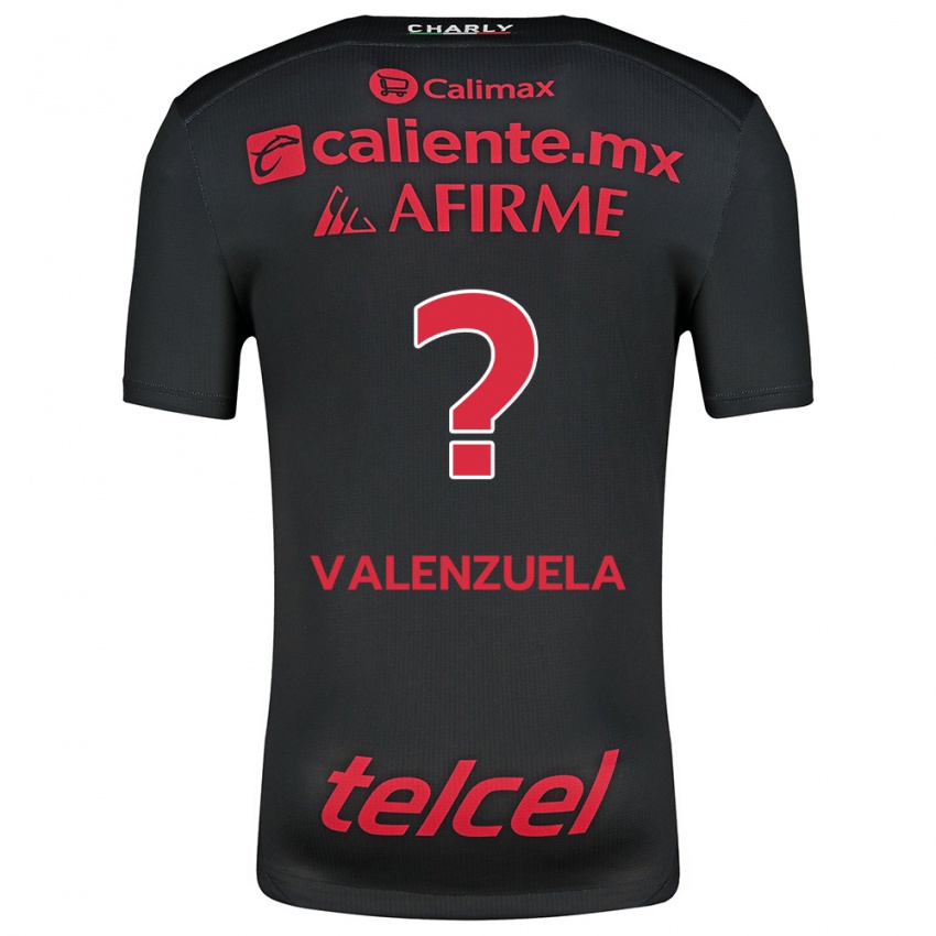 Kinderen Carlos Valenzuela #0 Zwart Rood Thuisshirt Thuistenue 2024/25 T-Shirt