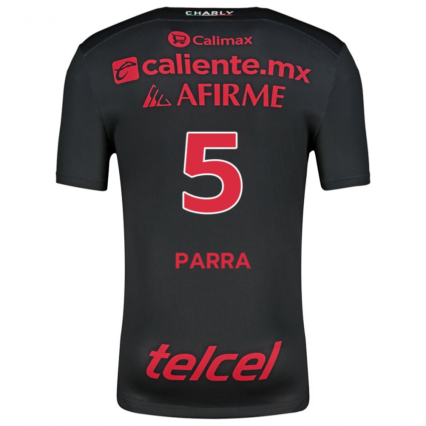 Kinderen Rodrigo Parra #5 Zwart Rood Thuisshirt Thuistenue 2024/25 T-Shirt