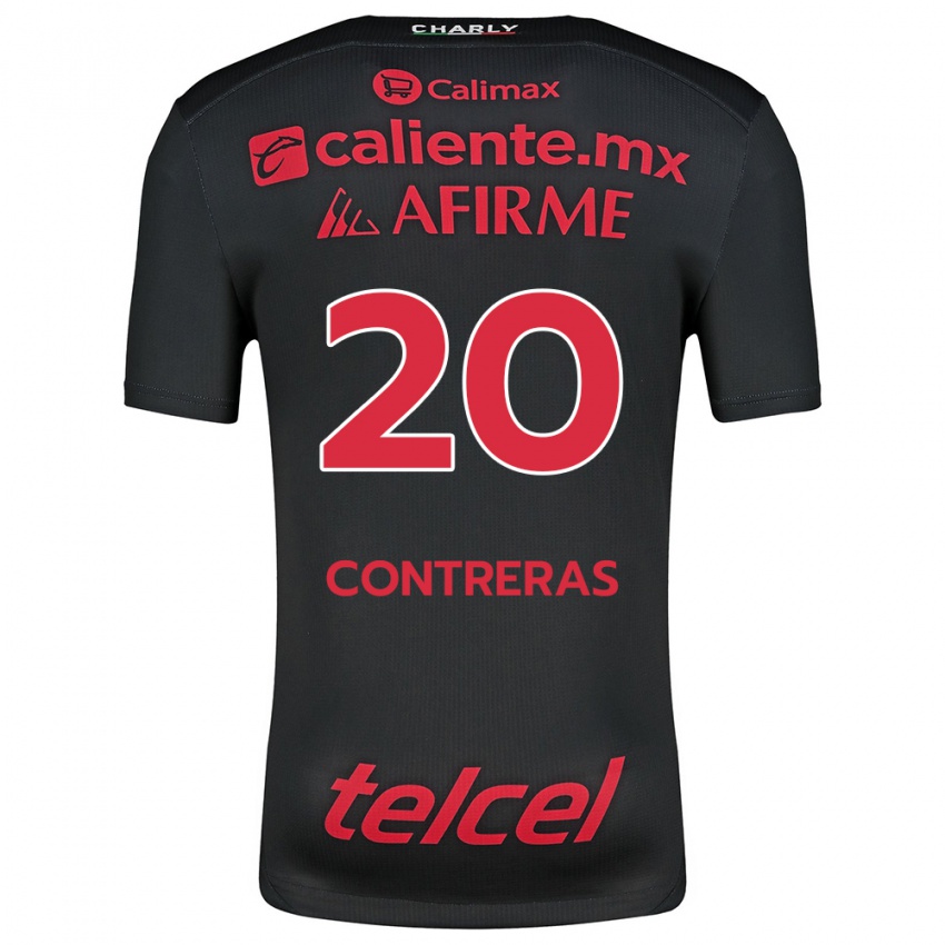 Kinderen Francisco Contreras #20 Zwart Rood Thuisshirt Thuistenue 2024/25 T-Shirt