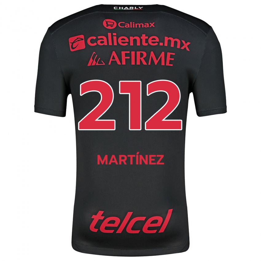 Kinderen Juan Martínez #212 Zwart Rood Thuisshirt Thuistenue 2024/25 T-Shirt