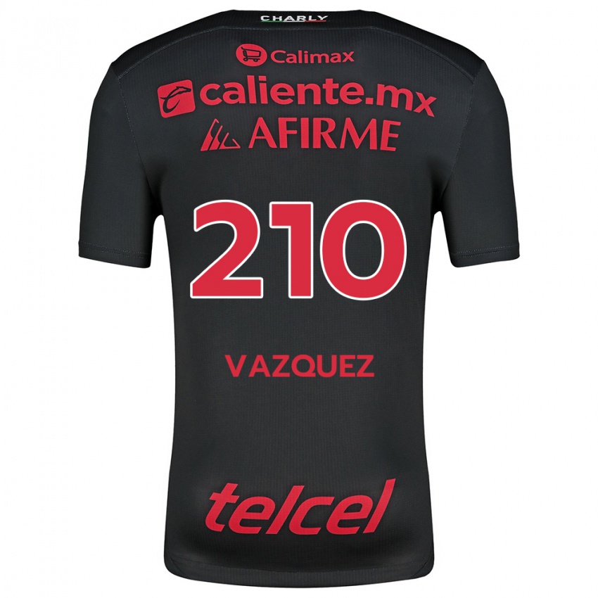 Kinderen Daniel Vázquez #210 Zwart Rood Thuisshirt Thuistenue 2024/25 T-Shirt