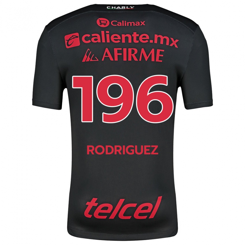 Kinderen Prince Rodríguez #196 Zwart Rood Thuisshirt Thuistenue 2024/25 T-Shirt