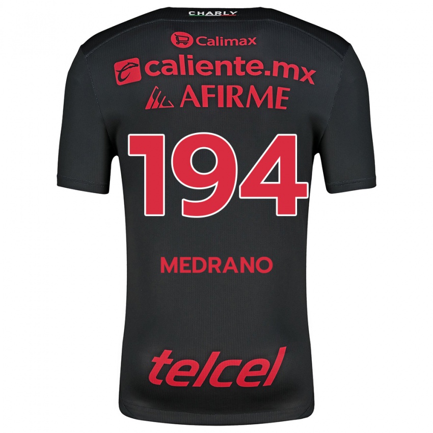 Kinderen Luis Medrano #194 Zwart Rood Thuisshirt Thuistenue 2024/25 T-Shirt