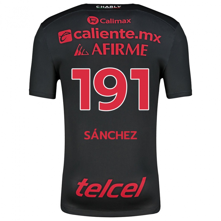 Kinderen Diego Sánchez #191 Zwart Rood Thuisshirt Thuistenue 2024/25 T-Shirt