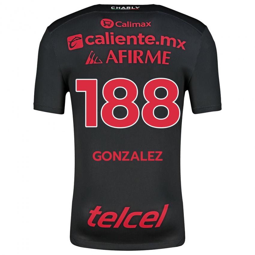 Kinderen Jorge González #188 Zwart Rood Thuisshirt Thuistenue 2024/25 T-Shirt