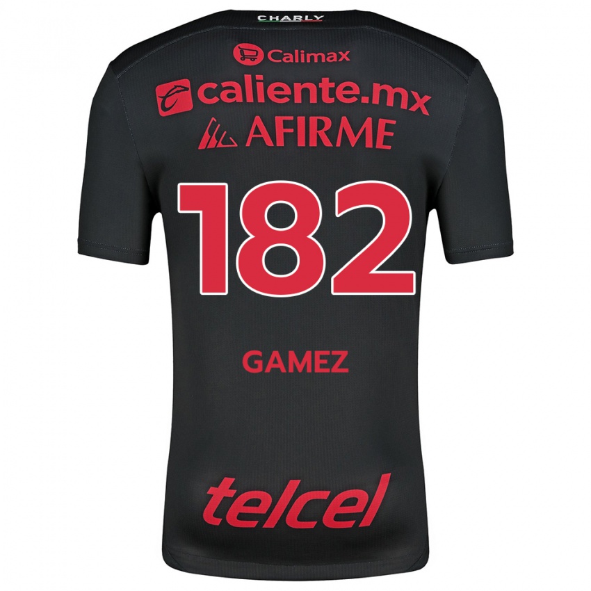 Kinderen Mark Gamez #182 Zwart Rood Thuisshirt Thuistenue 2024/25 T-Shirt