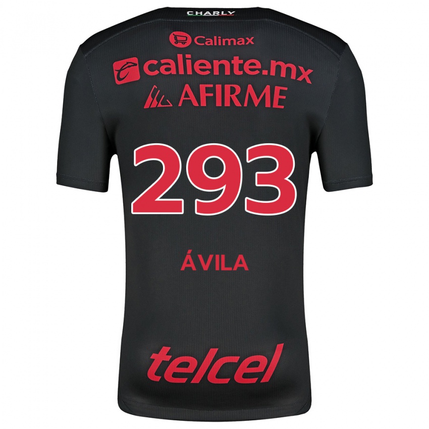 Kinderen Daniel Ávila #293 Zwart Rood Thuisshirt Thuistenue 2024/25 T-Shirt