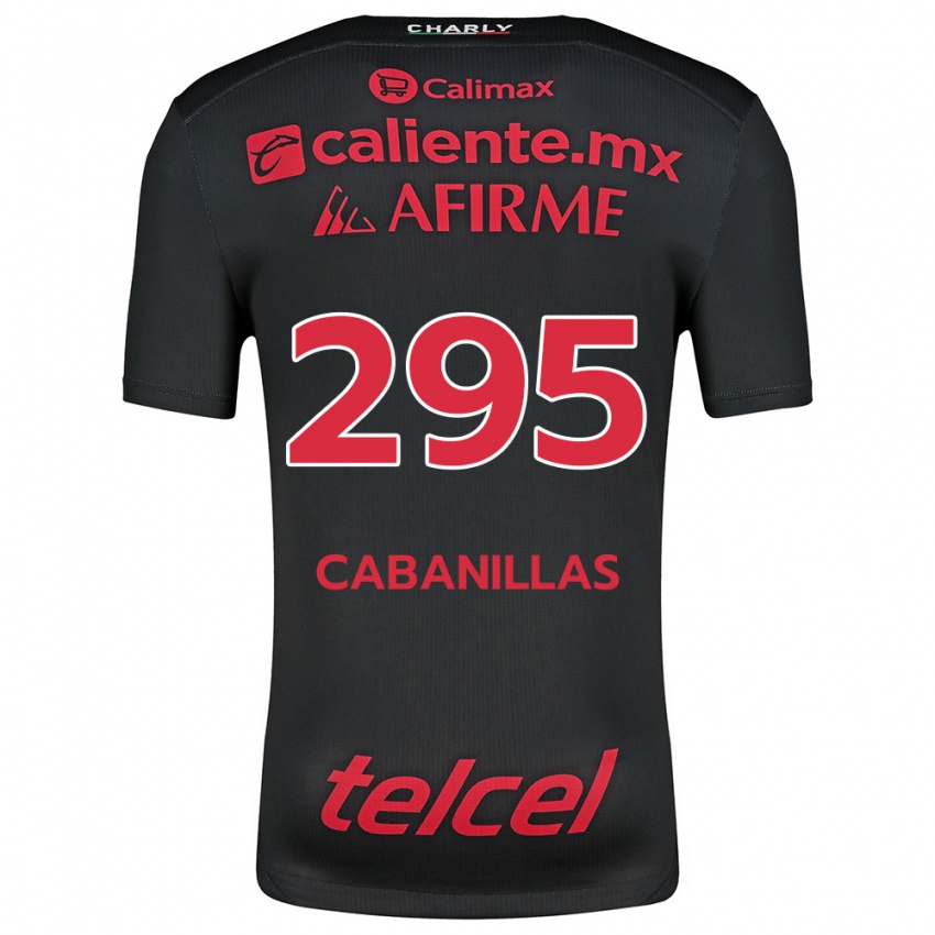 Kinderen Osvaldo Cabanillas #295 Zwart Rood Thuisshirt Thuistenue 2024/25 T-Shirt