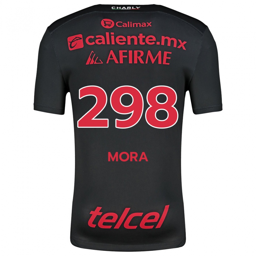 Kinderen Gilberto Mora #298 Zwart Rood Thuisshirt Thuistenue 2024/25 T-Shirt