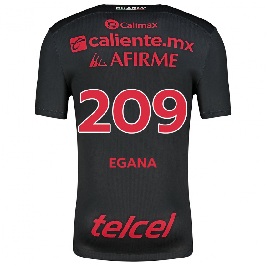 Kinderen Arath Egaña #209 Zwart Rood Thuisshirt Thuistenue 2024/25 T-Shirt