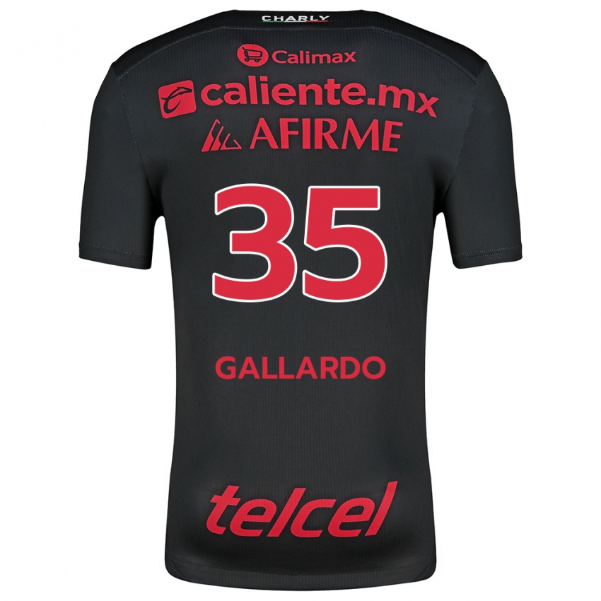 Kinderen Gloriaisabel Gallardo #35 Zwart Rood Thuisshirt Thuistenue 2024/25 T-Shirt