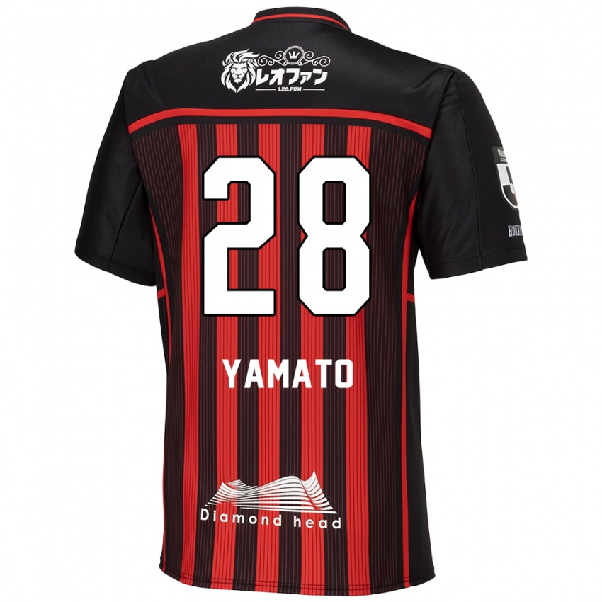 Kinderen Yamato Okada #28 Rood Zwart Thuisshirt Thuistenue 2024/25 T-Shirt