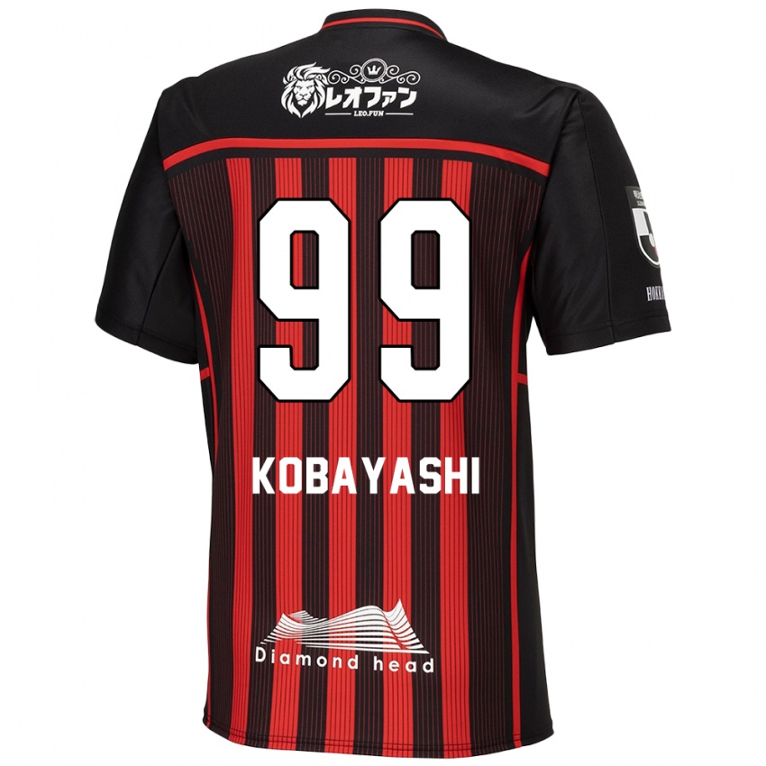 Kinderen Yuki Kobayashi #99 Rood Zwart Thuisshirt Thuistenue 2024/25 T-Shirt