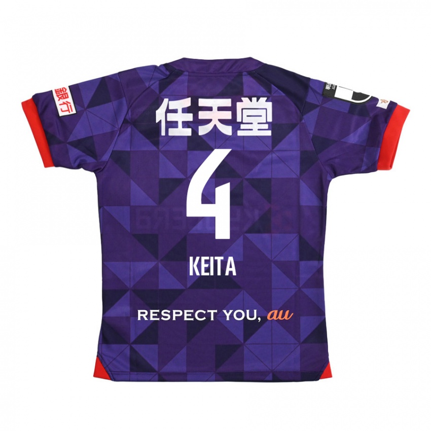 Kinderen Keita Matsuda #4 Paars Wit Thuisshirt Thuistenue 2024/25 T-Shirt