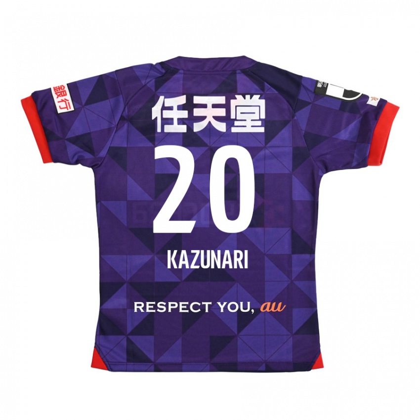 Kinderen Kazunari Kita #20 Paars Wit Thuisshirt Thuistenue 2024/25 T-Shirt