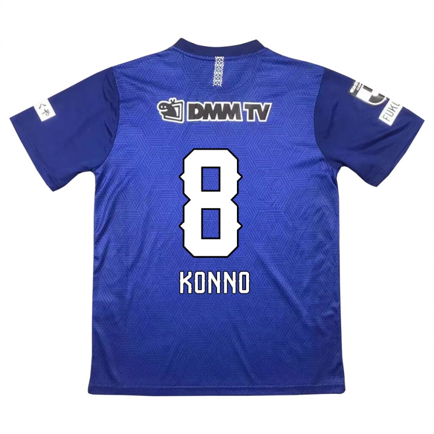 Kinderen Kazuya Konno #8 Donkerblauw Thuisshirt Thuistenue 2024/25 T-Shirt